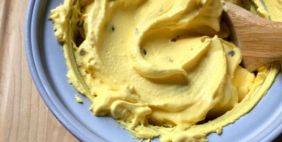 Persian Ice Cream (Bastani, A Saffron and Rose Water Custard Ice Cream)
